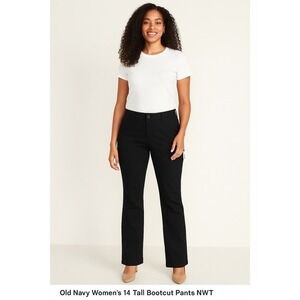 Old Navy Women's 14 Tall Bootcut Pants NWT Cotton Stretch Classic‎ Fit NWT